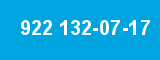 922 132-07-17 922 132-07-17